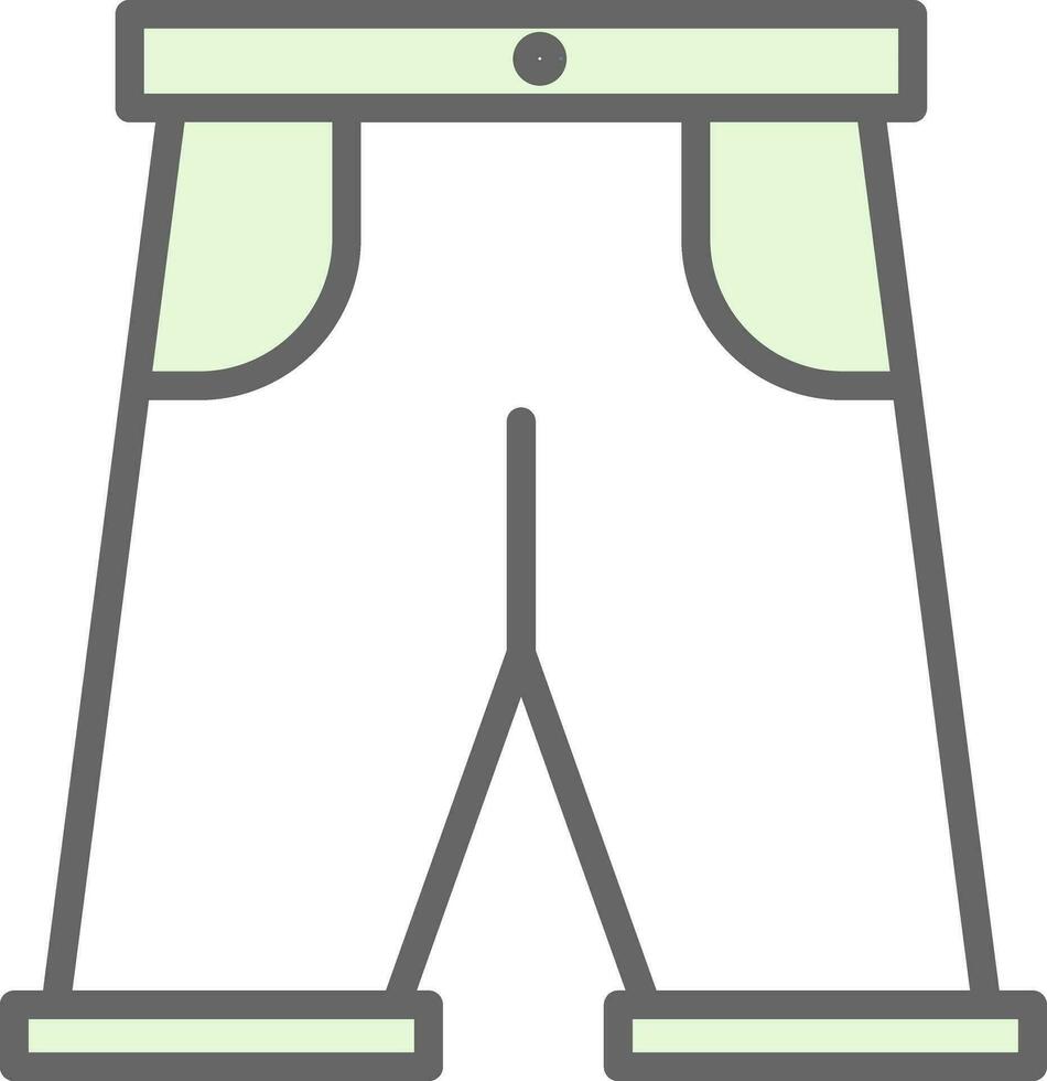 diseño de icono de vector de pantalones cortos