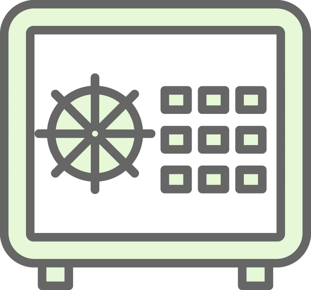 Safe locker Vector Icon Design