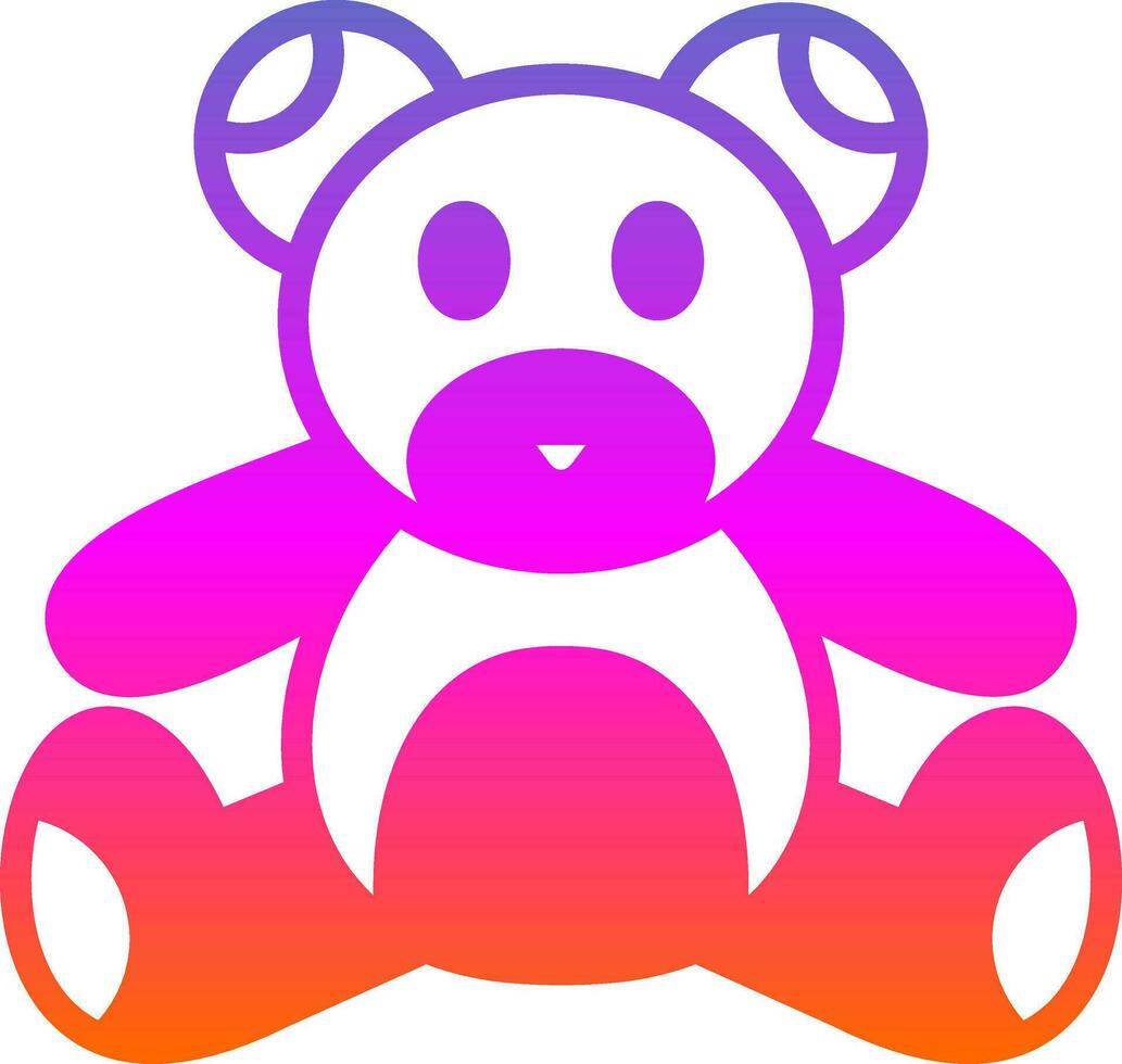 diseño de icono de vector de oso