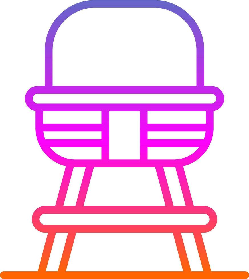 Baby chair Vector Icon Design