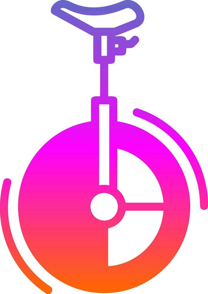 Unicycle Vector Icon Design