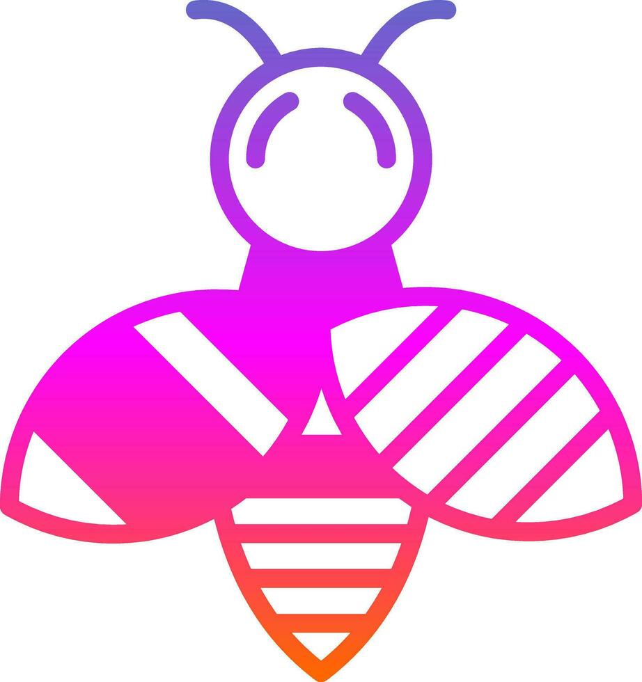 ortografía abeja vector icono diseño