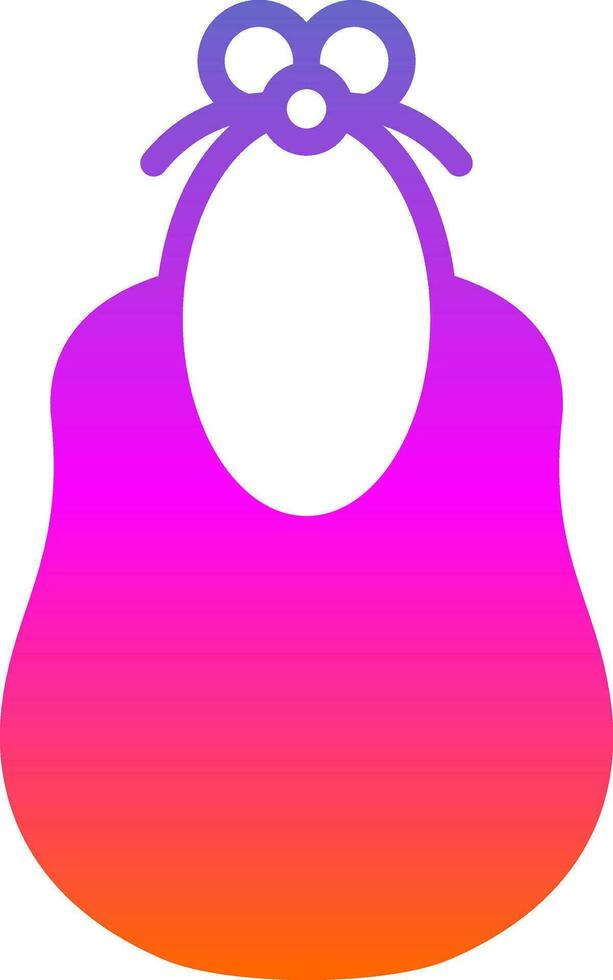 Baby bib Vector Icon Design