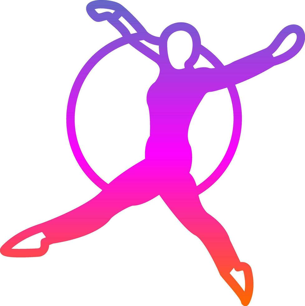 Trapeze artist Vector Icon Design