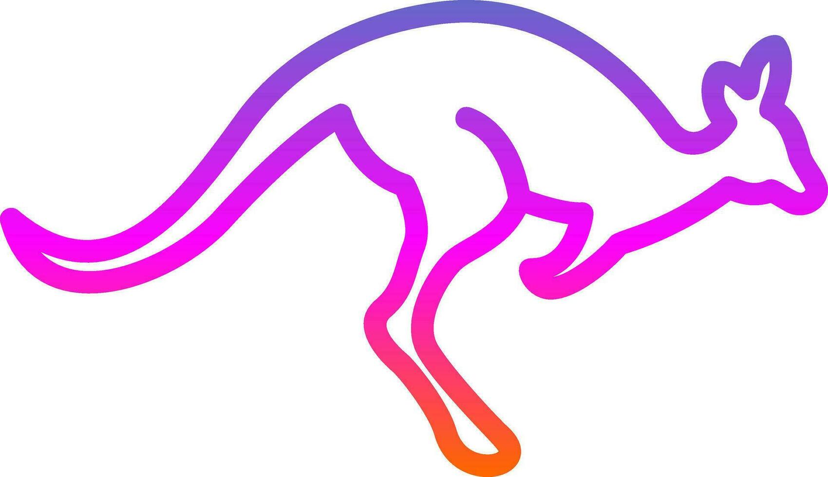 Kangaroo Vector Icon Design