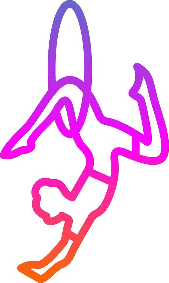 Trapeze artist Vector Icon Design
