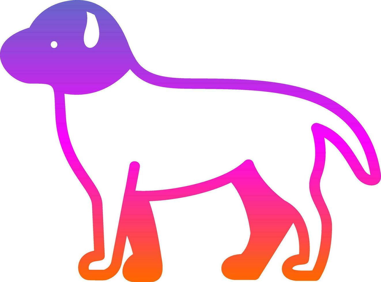 Dog Vector Icon Design