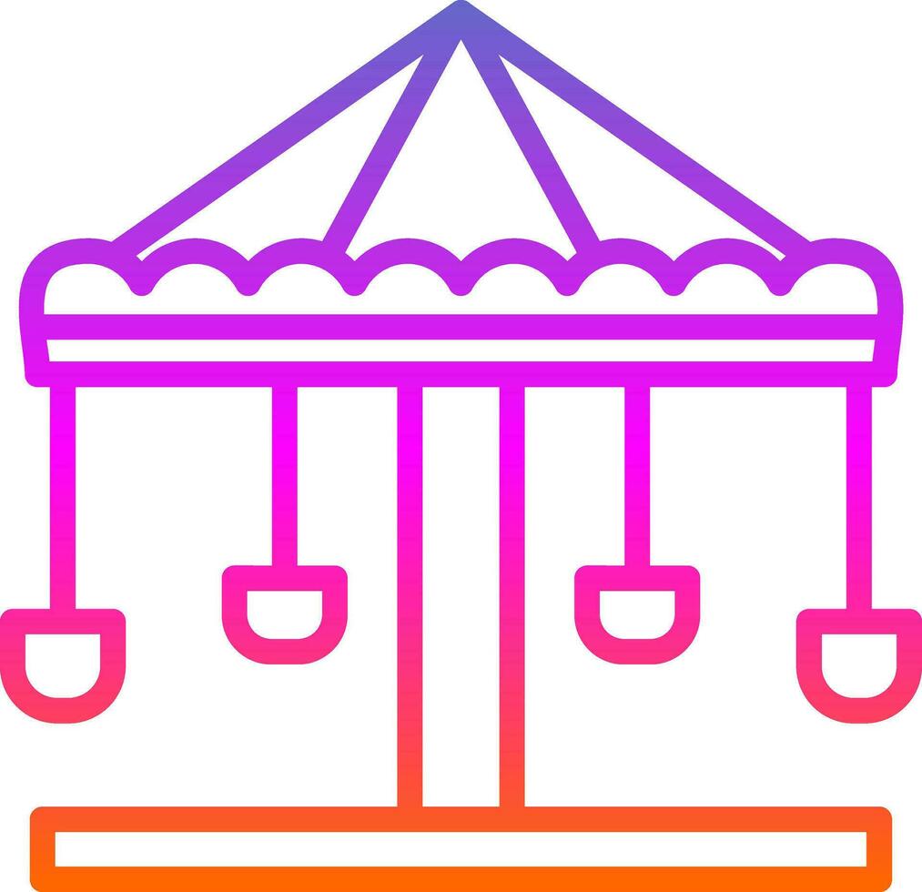 Merry go round Vector Icon Design