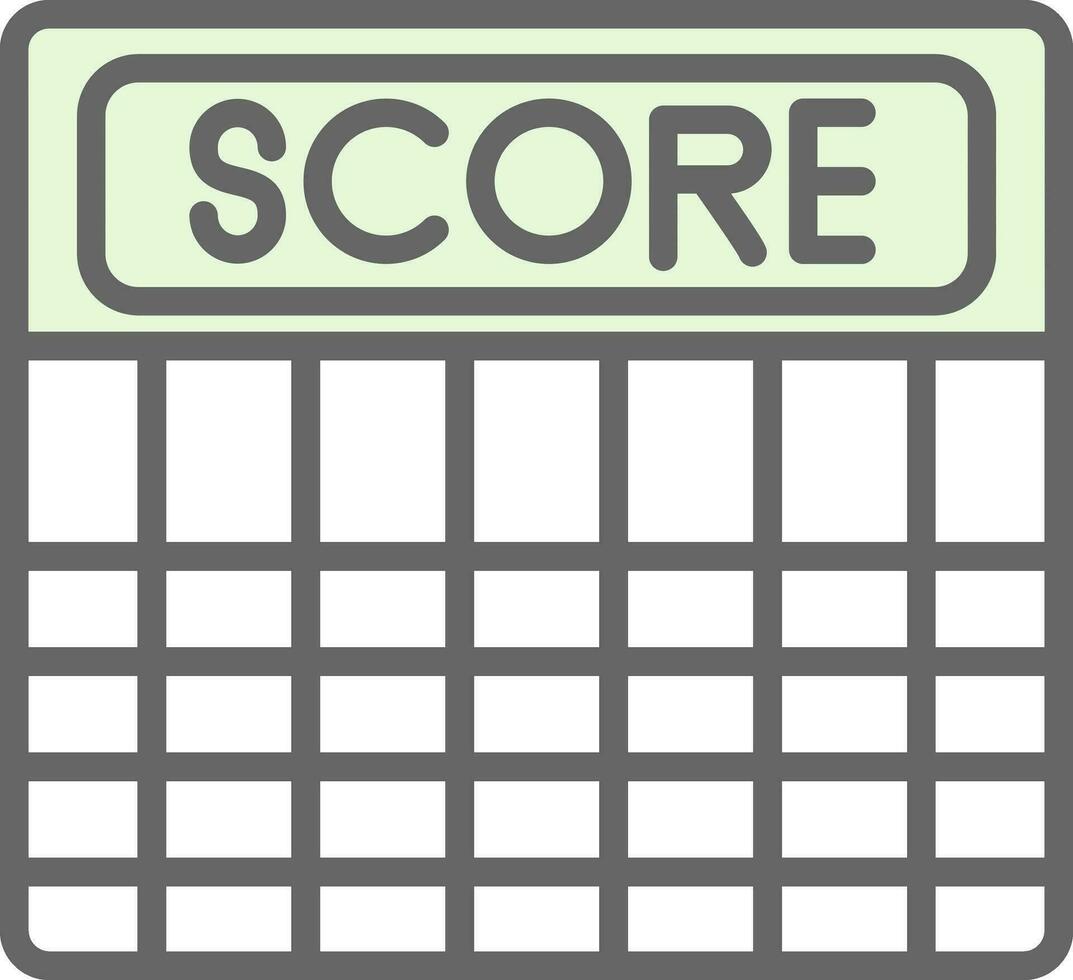 Score Vector Icon Design