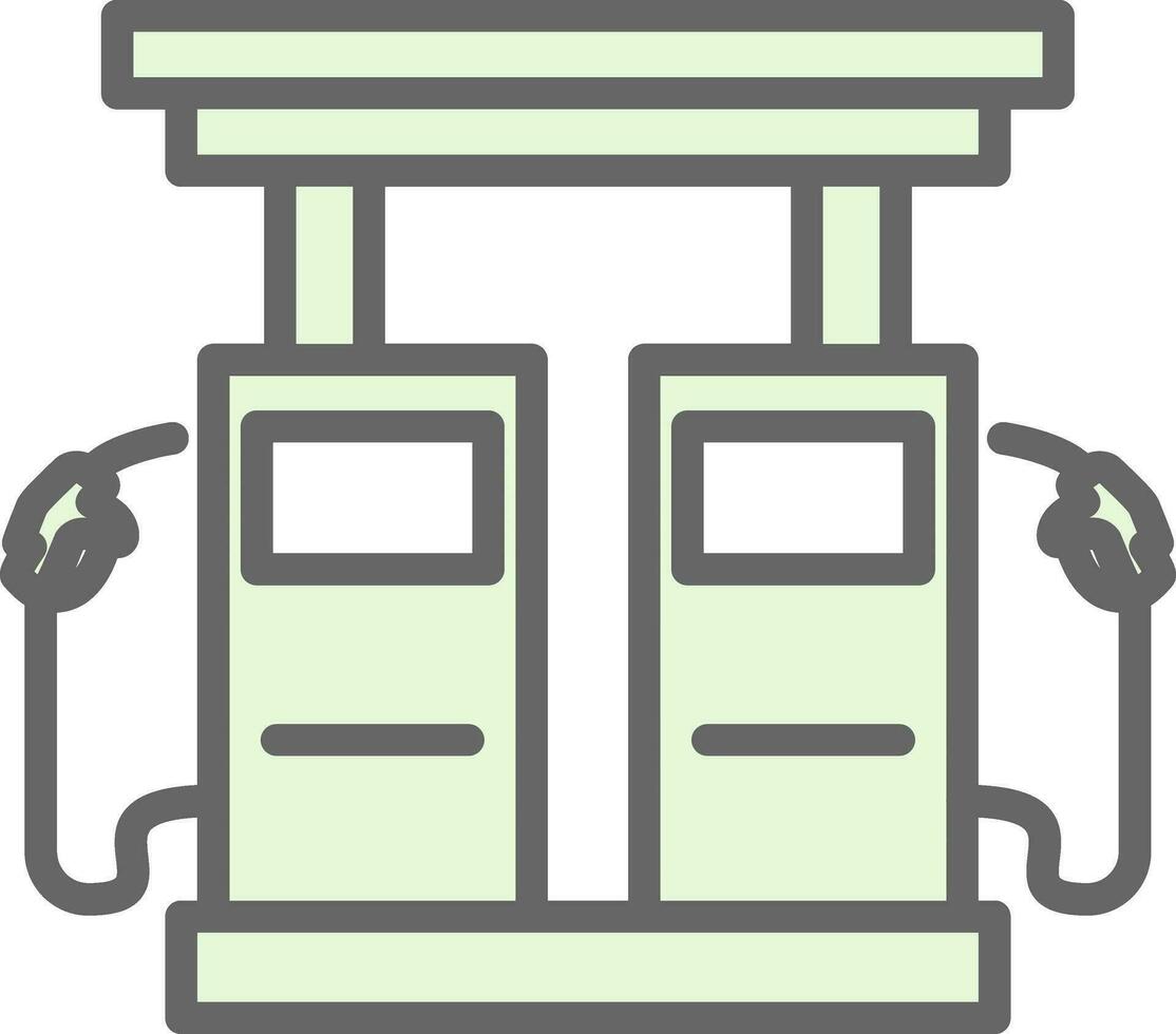 Gas station Vector Icon Design