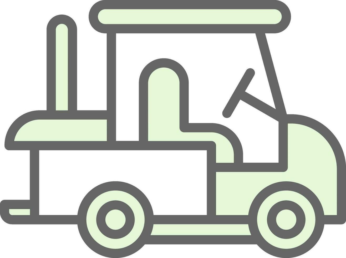 Golf cart Vector Icon Design