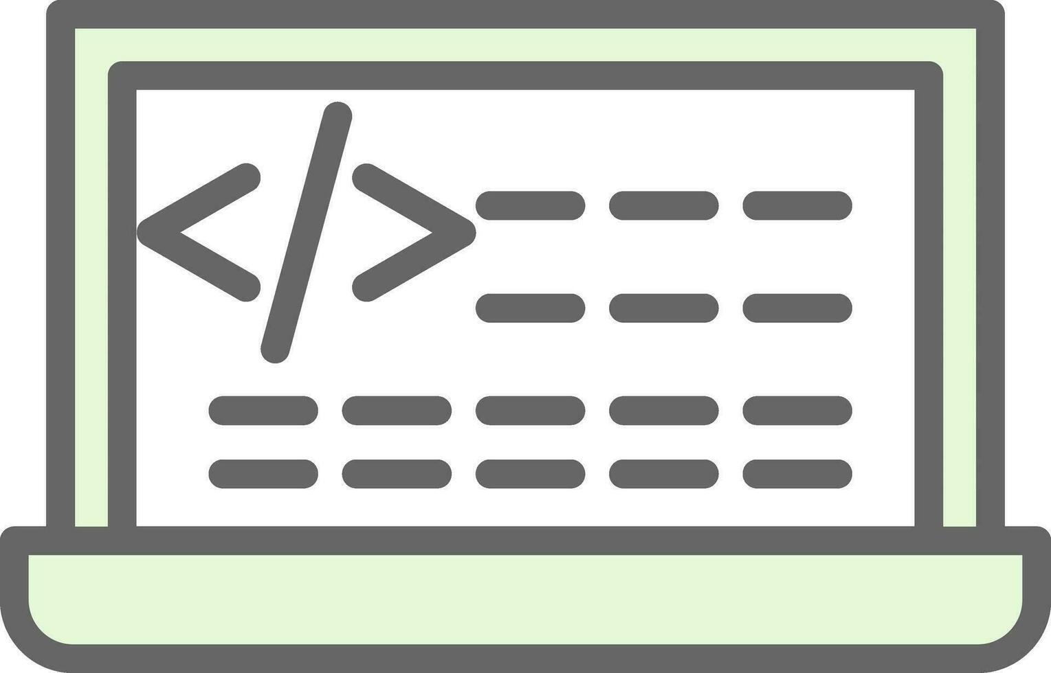 Coding Vector Icon Design