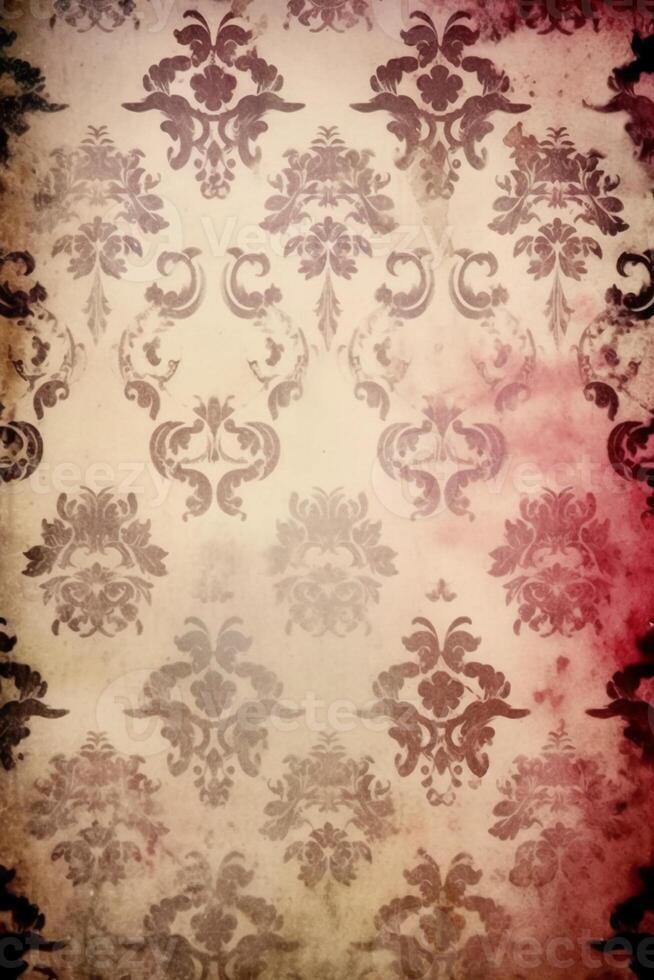 Gothic paper, pink, white, brown and black full page paper background. AI generative photo