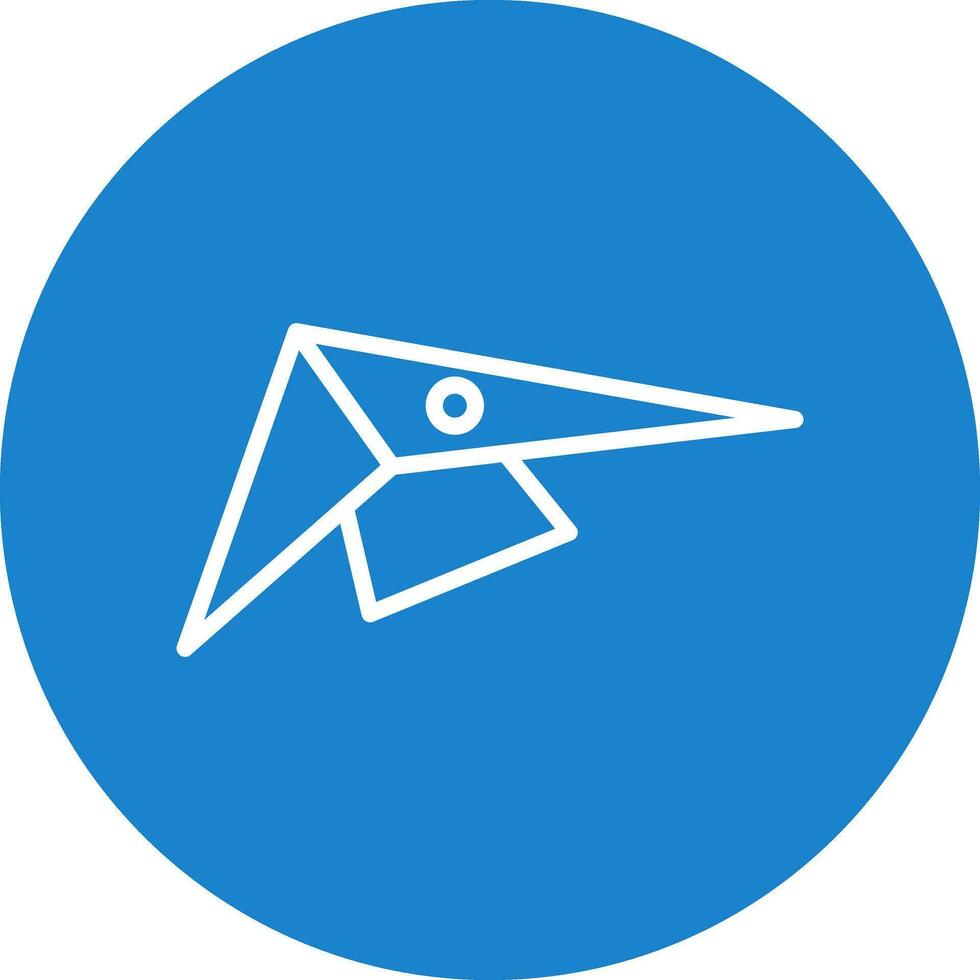 Hang gliding Vector Icon Design