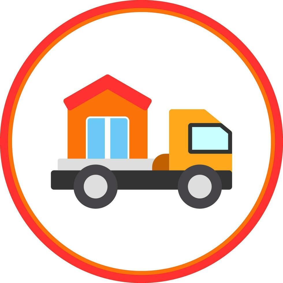 Delivery truck Vector Icon Design