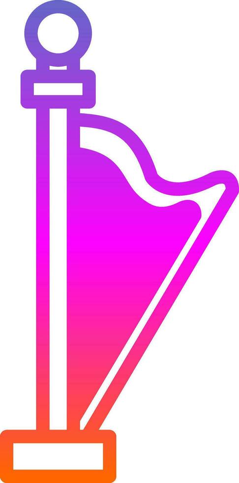 Harp Vector Icon Design