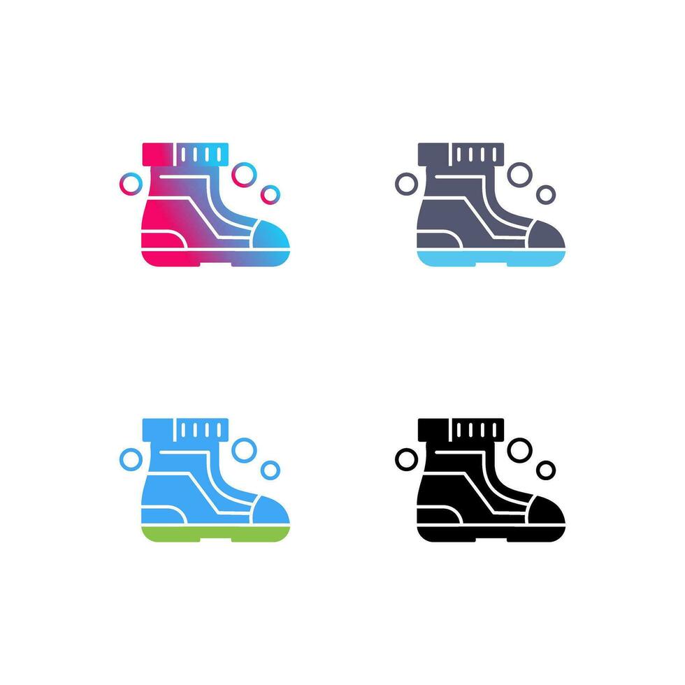 Ski Boots Vector Icon