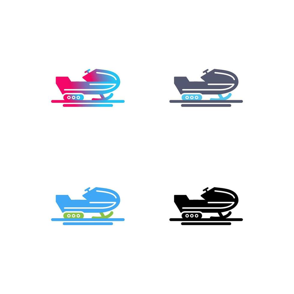 Snowmobile Vector Icon