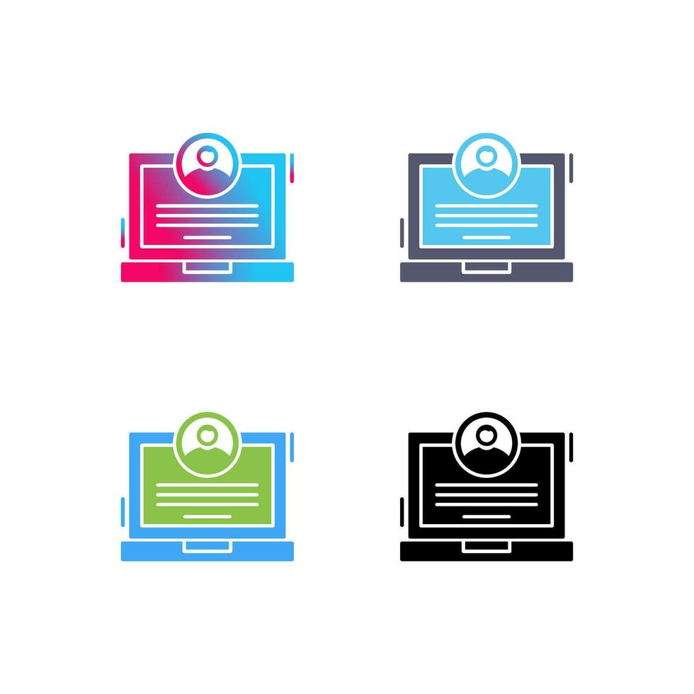 CV Vector Icon