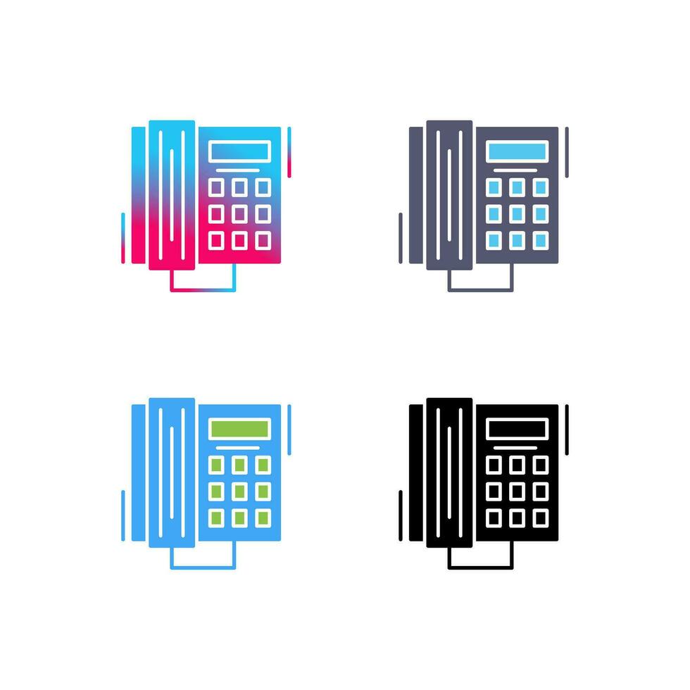 icono de vector de llamada telefónica