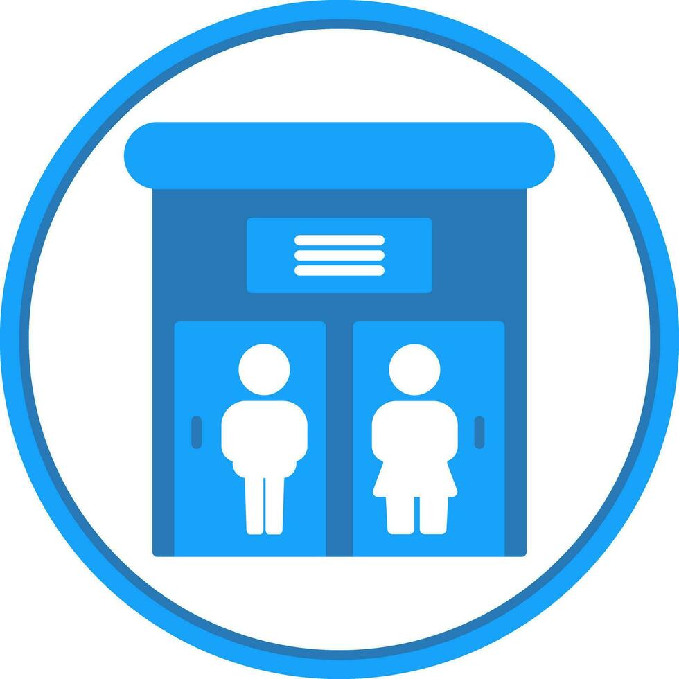 Public toilet Vector Icon Design