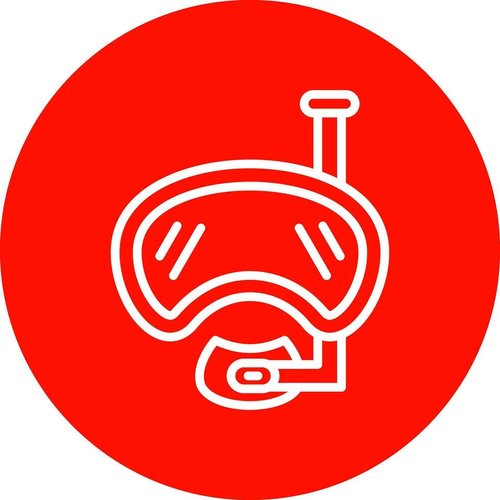 Diving mask Vector Icon Design