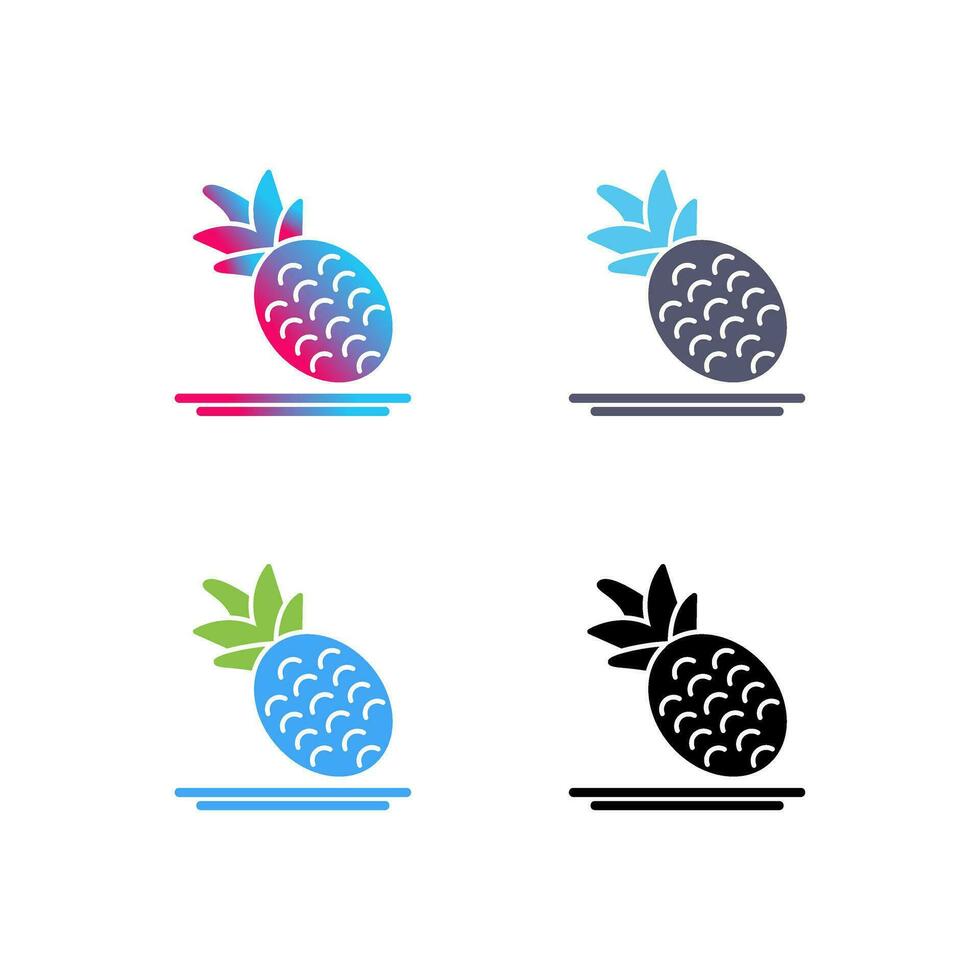 icono de vector de piña