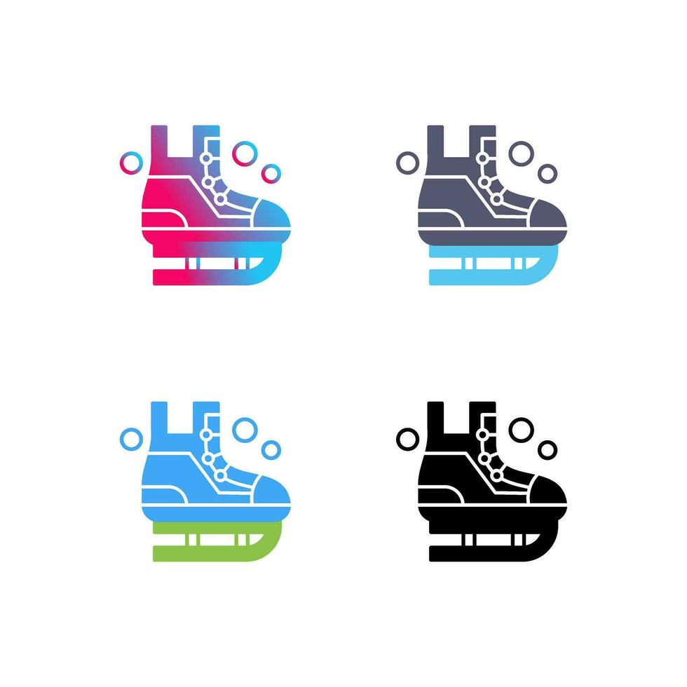 Ice Skating Vector Icon