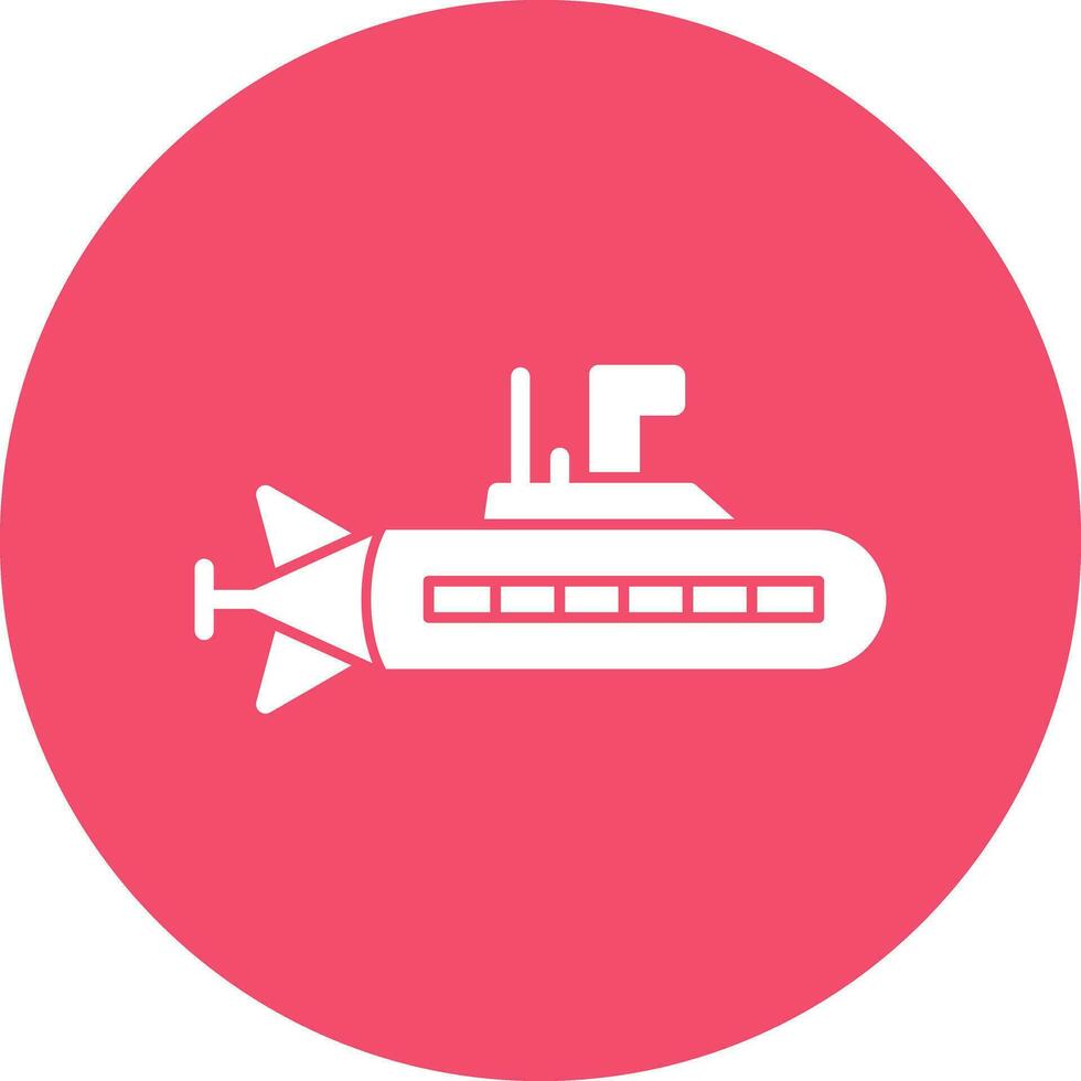 Submarine Vector Icon Design