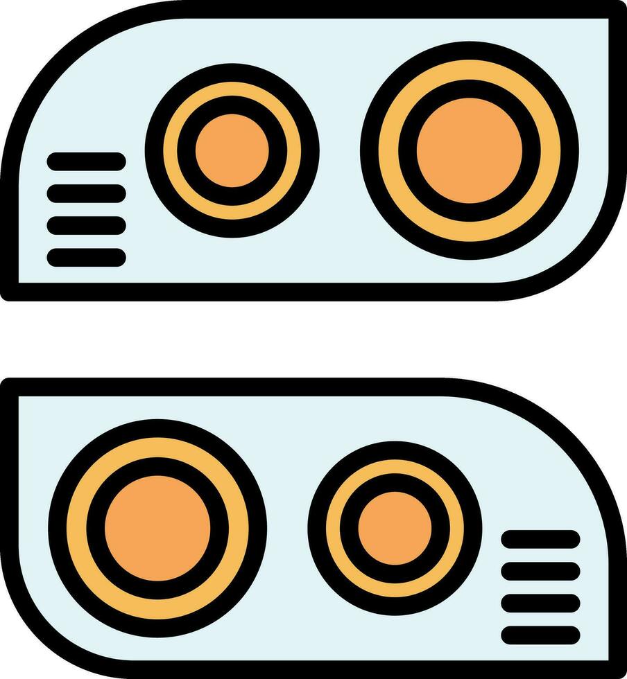 Car light Vector Icon Design