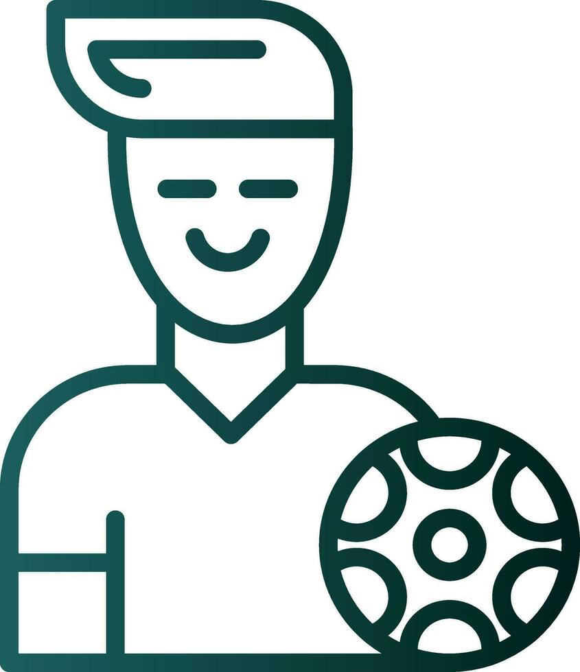 Football player Vector Icon Design