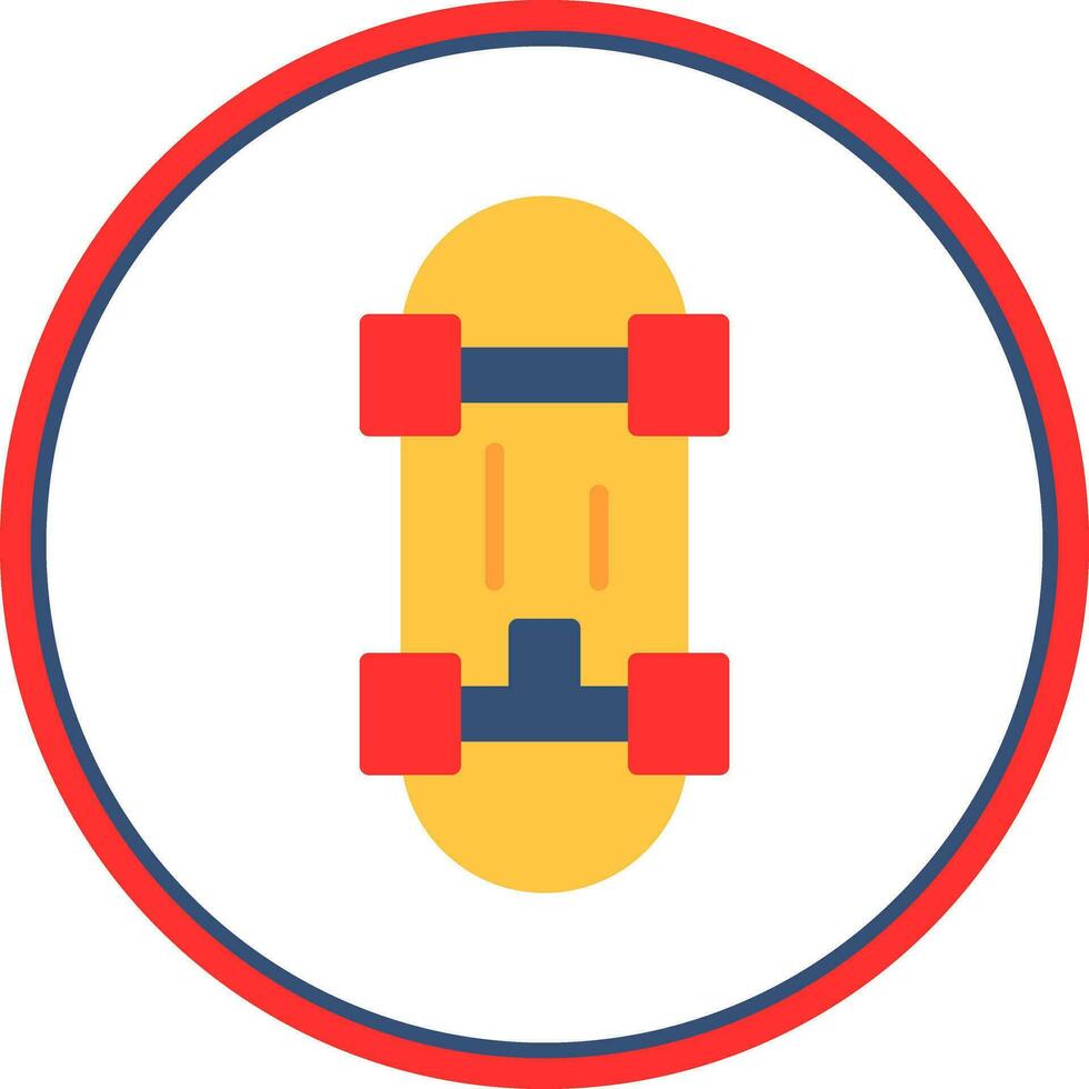 Skateboard Vector Icon Design
