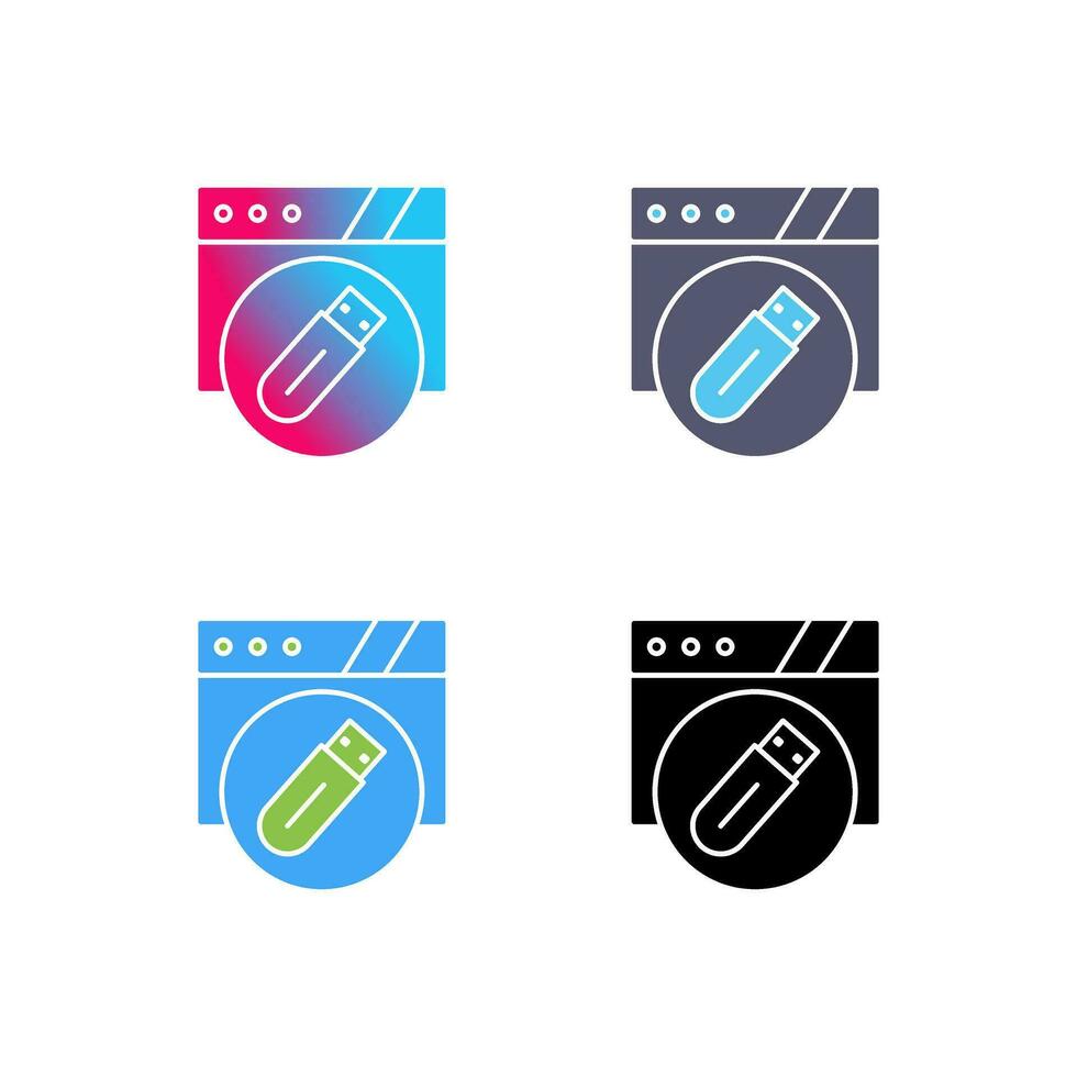 Usb Flash Drive Vector Icon