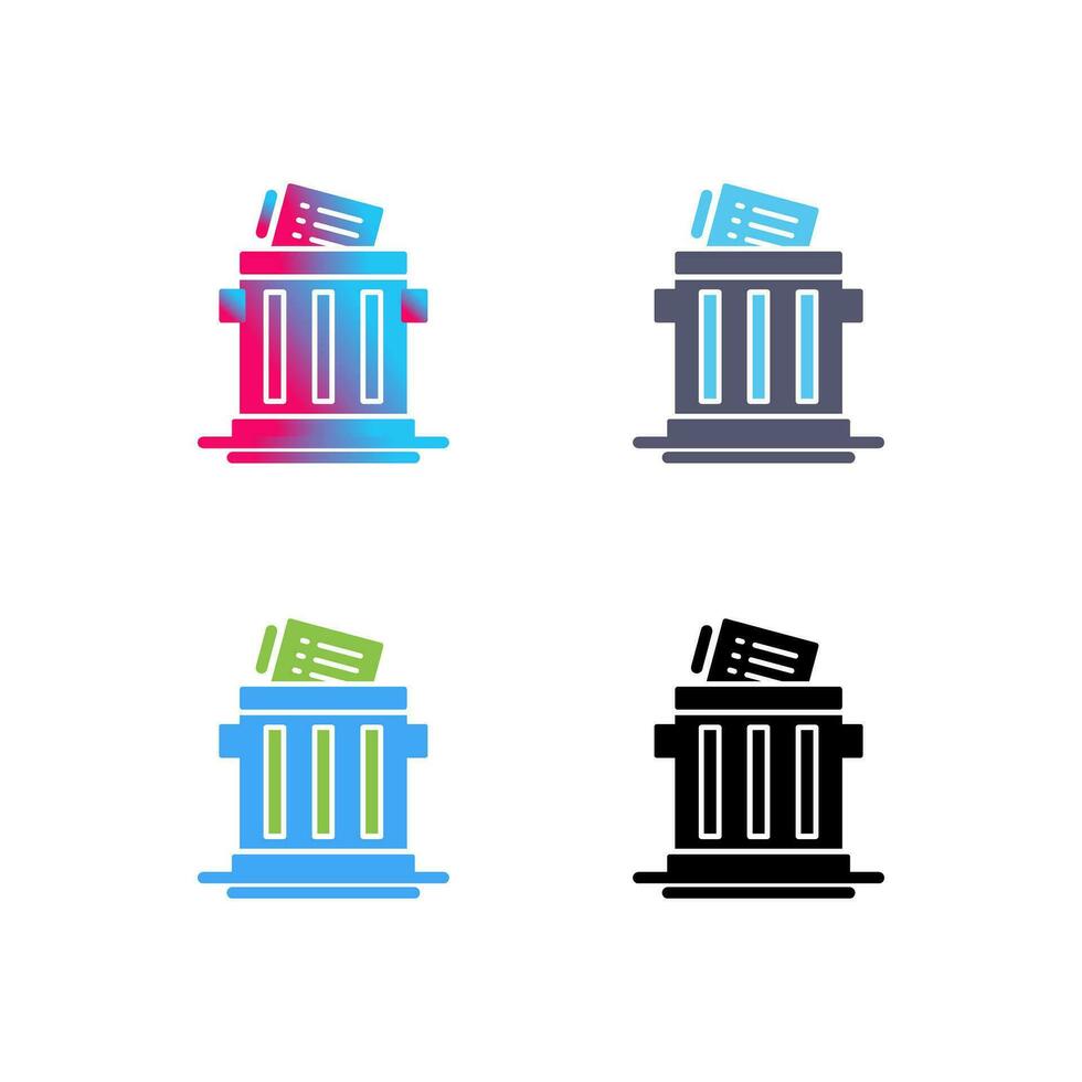 Trash List Vector Icon