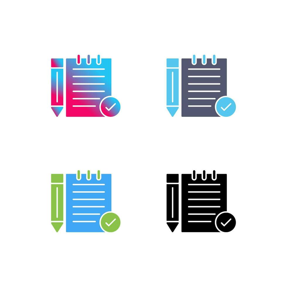 Check Notes Vector Icon