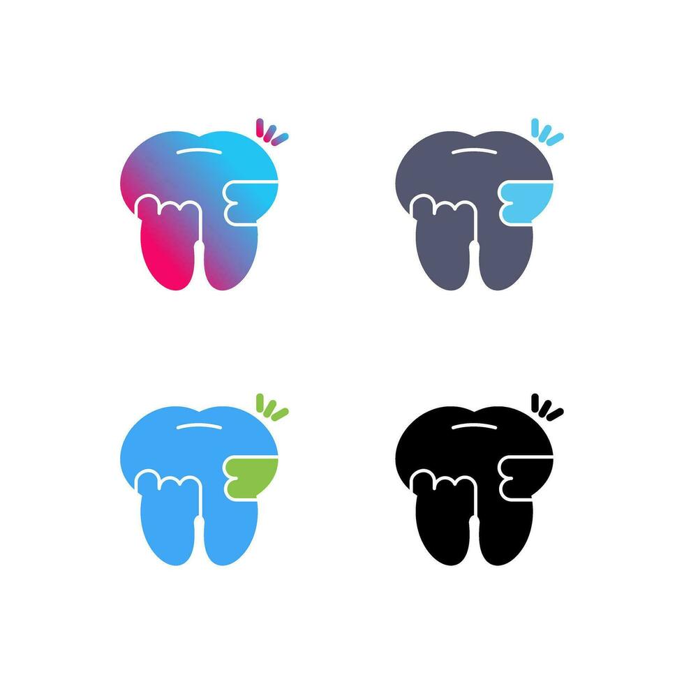 Toothache And Plaque Vector Icon