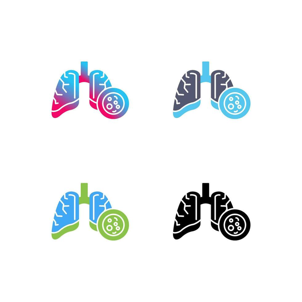 Lung Cancer Vector Icon