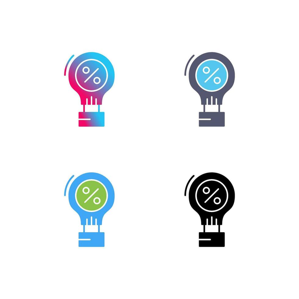 Hot Airballon Vector Icon