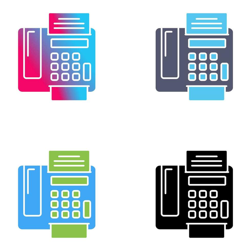 fax Machine Vector Icon