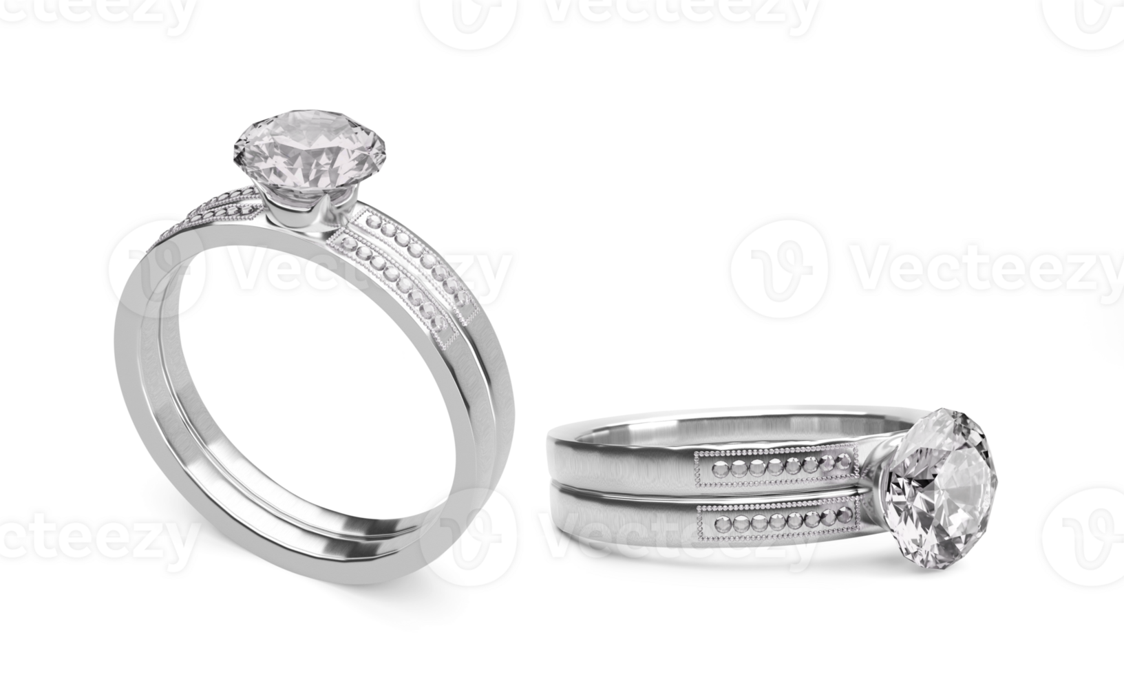 elegant diamant ring, transparant achtergrond png