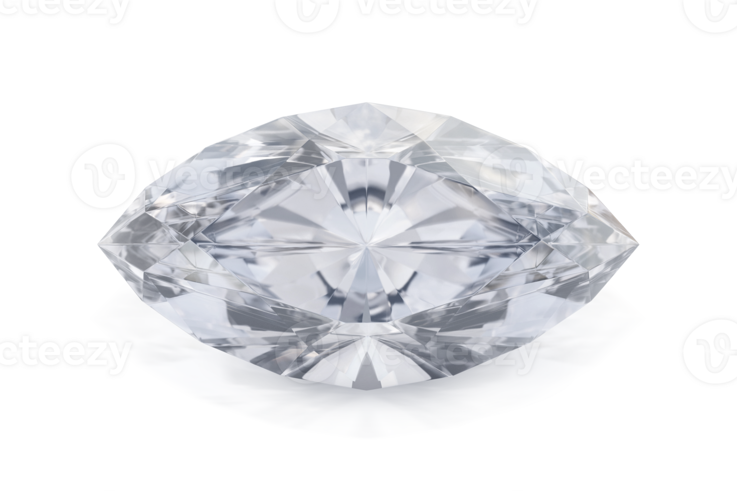 Large Clear Diamond. transparent background png