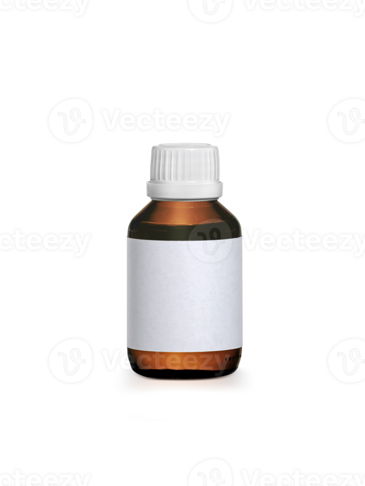 brun medicin flaska med märka, transparent bakgrund png