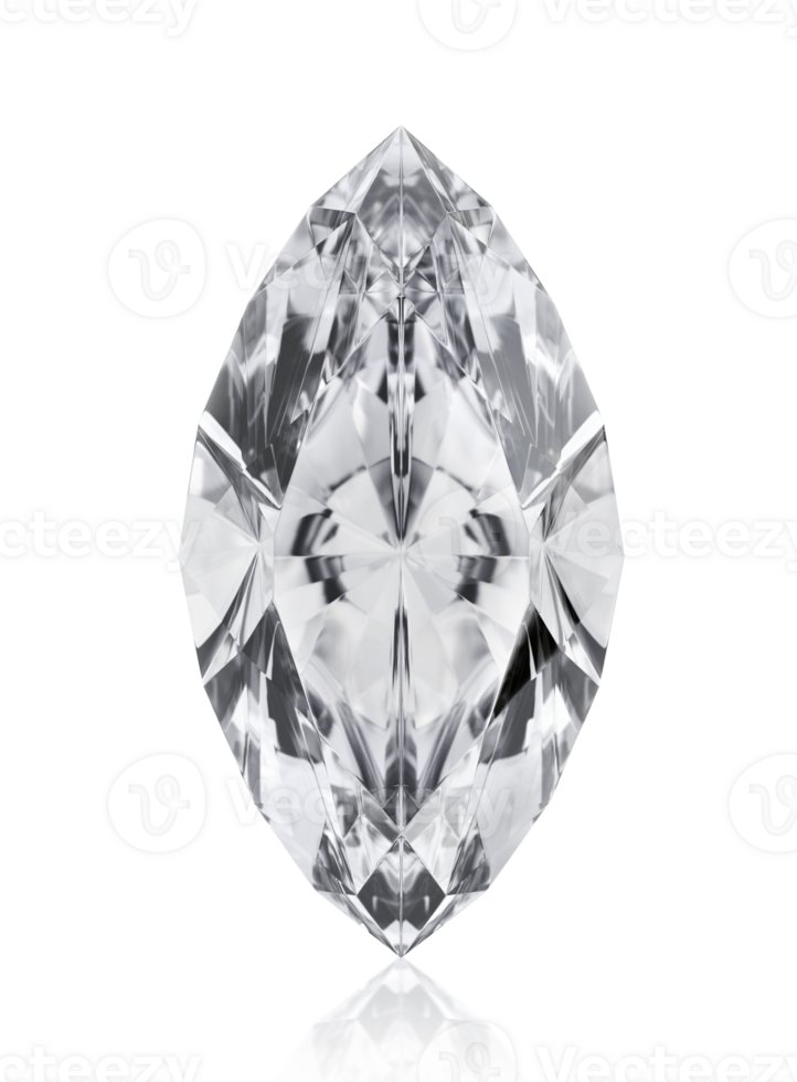 groß klar Diamant. transparent Hintergrund png