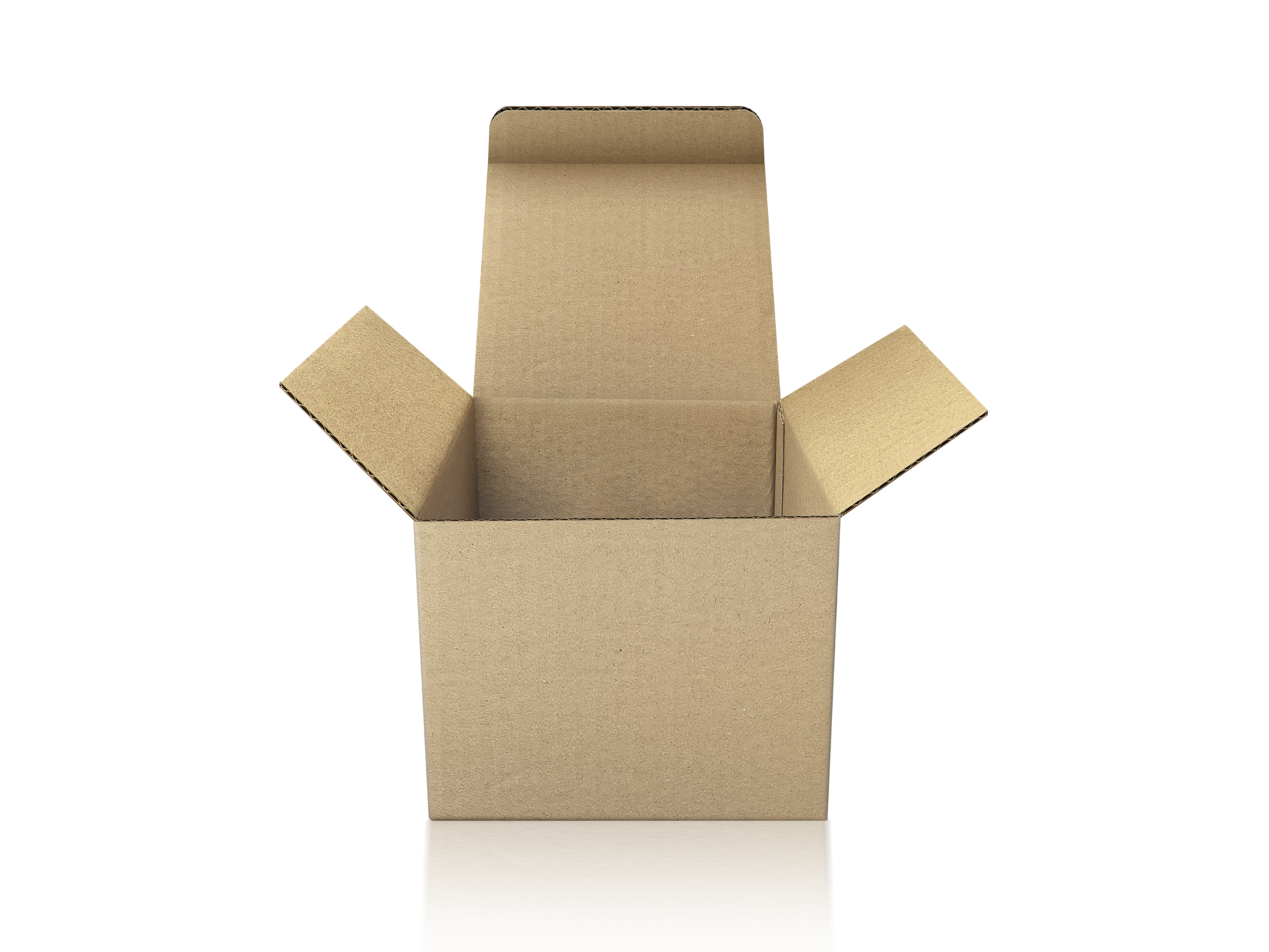 open cardboard box png