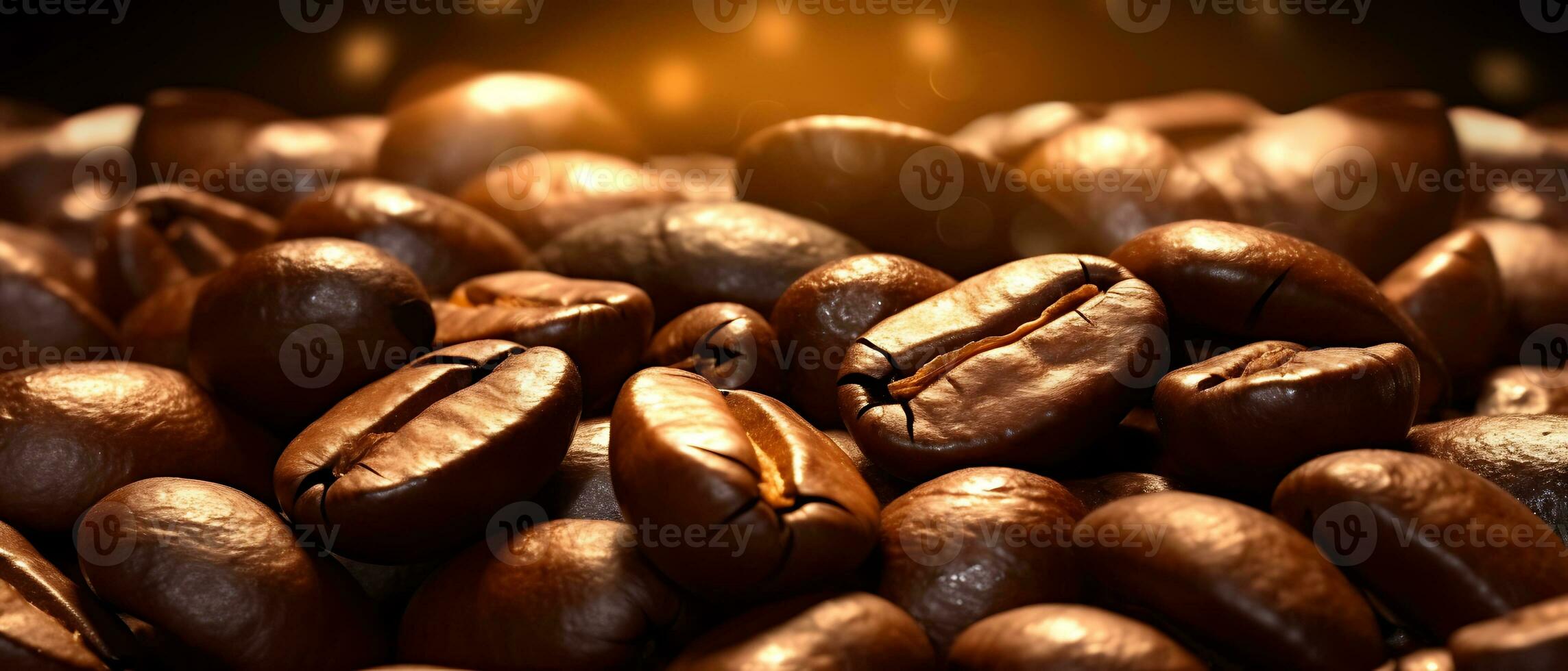 coffee beans background. Indulge in the close-up view of brown coffee beans, creating an enticing banner. Discover the intricate details of coffee grains with a closeup coffee grains background. photo