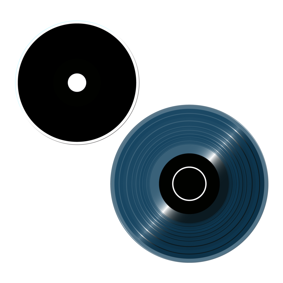 CD e vinile record CD nel png per artisti