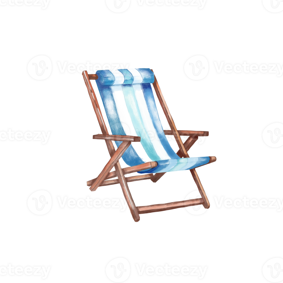 beach chair in the beach png