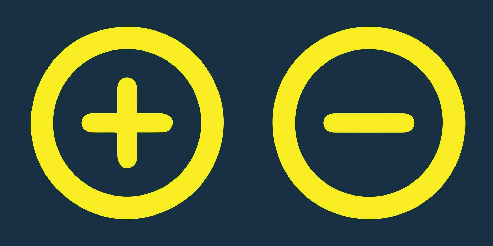 Plus and minus symbol. Basic mathematical symbol sign. Calculator button icon. minus icon business finance concept in vector. isolated vector