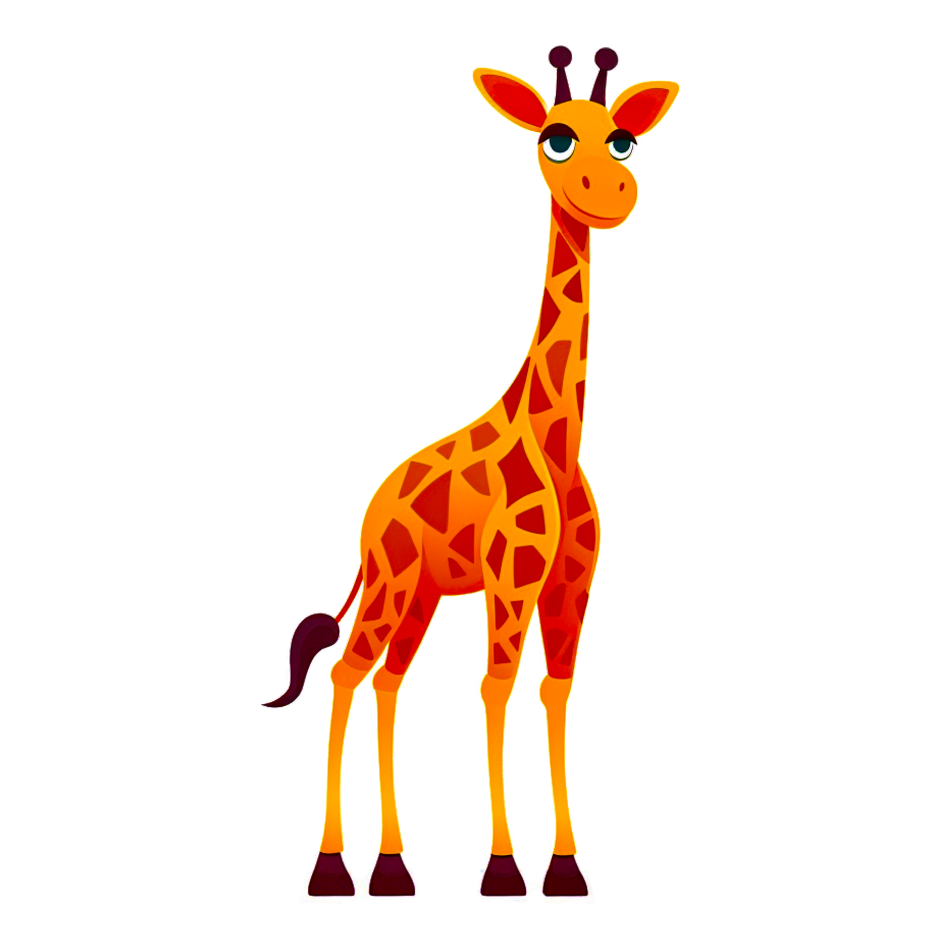 Cute little Giraffe beautiful image Generative Ai 25218551 PNG