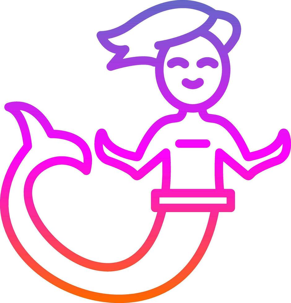 Mermaid Vector Icon Design